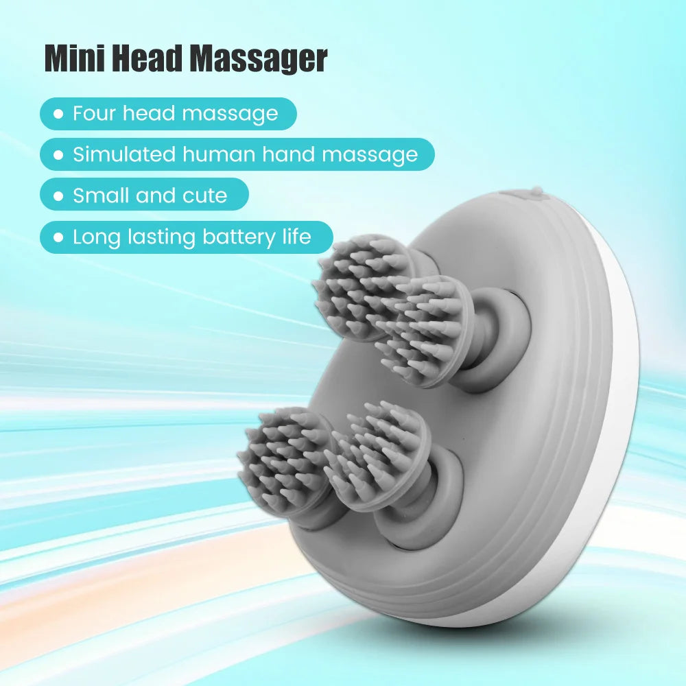 Electric Deep Tissue Massager – Head, Neck, Shoulder & Full Body Vibrating Massage Device for Humans & Pets