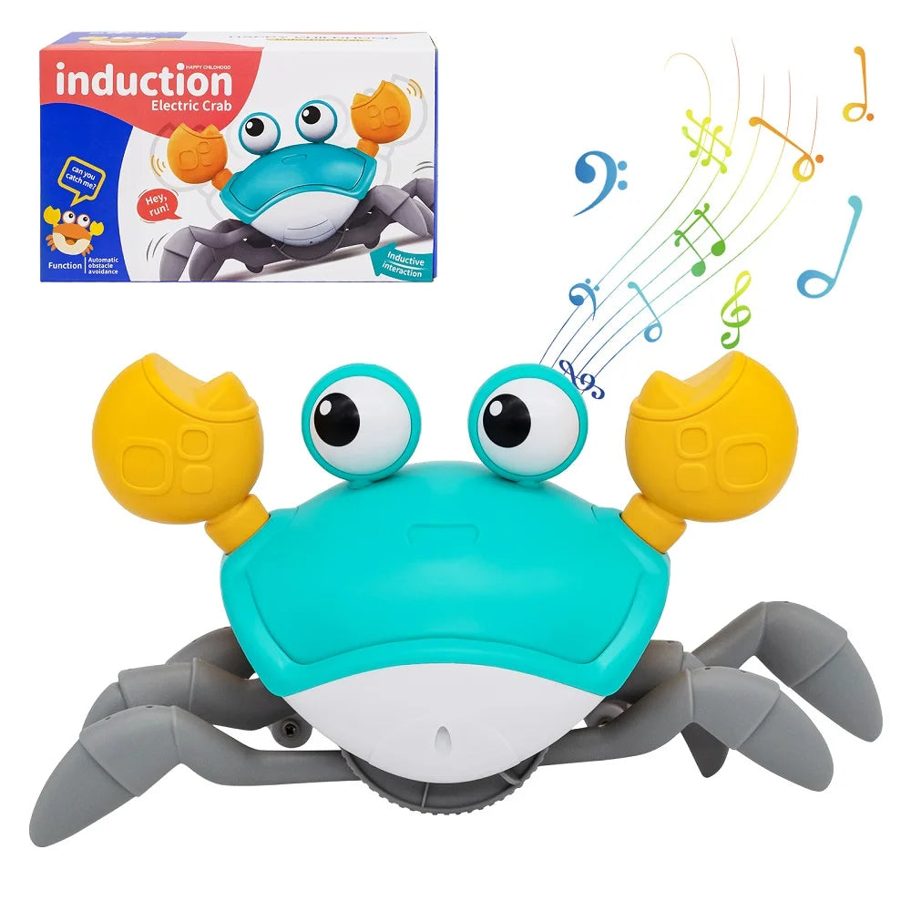 Battery-Powered Dancing Crab Runaway Toy – Interactive Crawling Fun for Babies/Pets