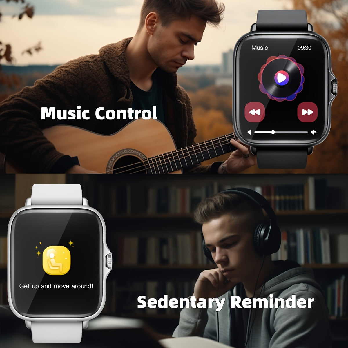 Smart Fitness Watch – Calls, Messages & Health Tracking