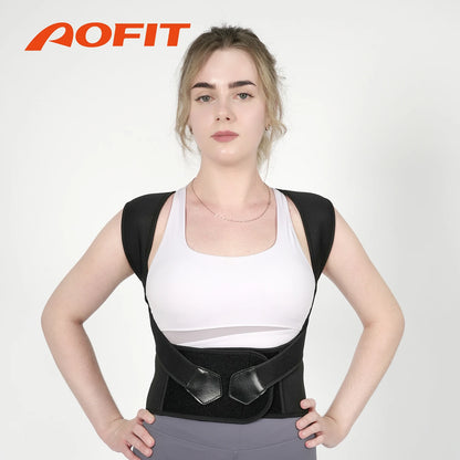 Adjustable Back Posture Corrector for Women & Men – Shoulder Brace & Spine Straightener for Upper and Middle Back Support