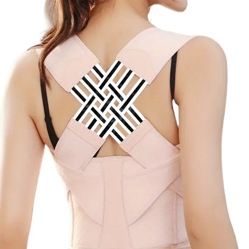 Adjustable Back Posture Corrector for Women & Men – Shoulder Brace & Spine Straightener for Upper and Middle Back Support