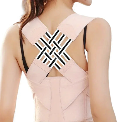 Adjustable Back Posture Corrector for Women & Men – Shoulder Brace & Spine Straightener for Upper and Middle Back Support