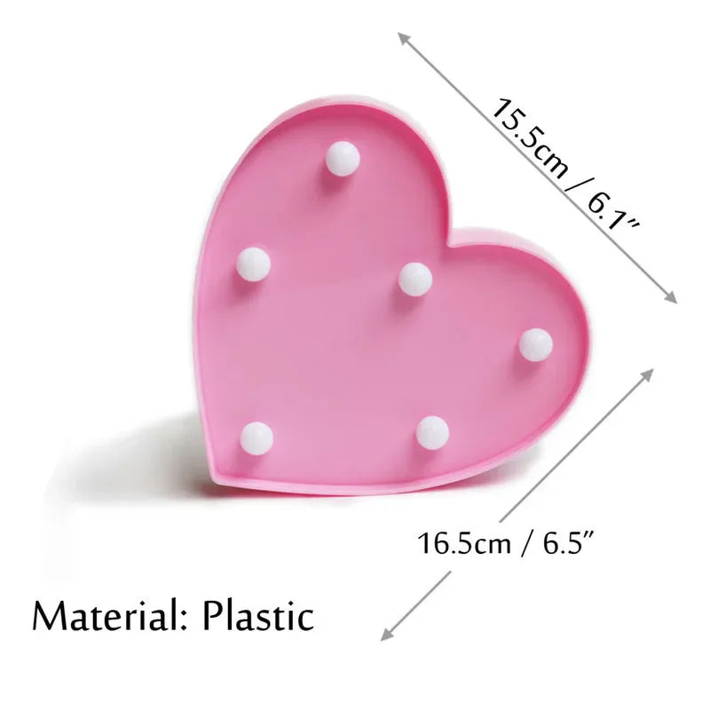 Romantic Heart LED Lamp – Perfect for Gifts & Decor