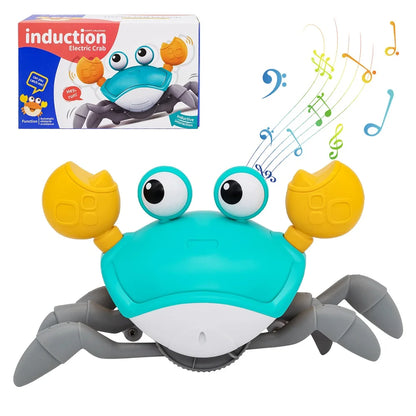 Battery-Powered Dancing Crab Runaway Toy – Interactive Crawling Fun for Babies/Pets