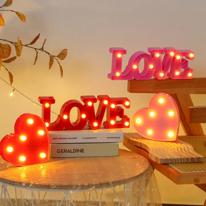 Romantic Heart LED Lamp – Perfect for Gifts & Decor