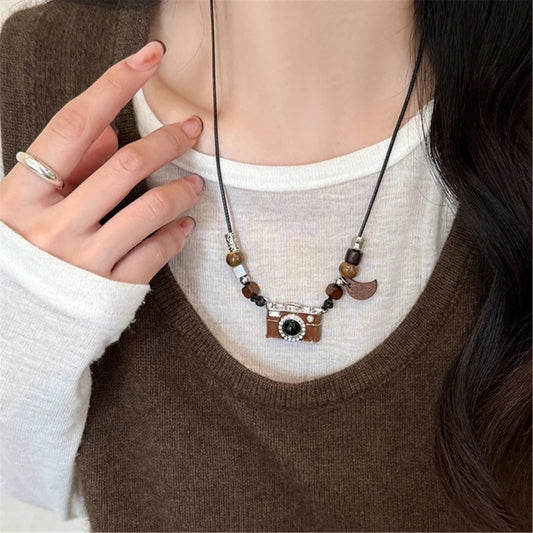 Cute 3D Camera Charm Pendant Necklace