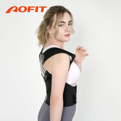 Adjustable Back Posture Corrector for Women & Men – Shoulder Brace & Spine Straightener for Upper and Middle Back Support