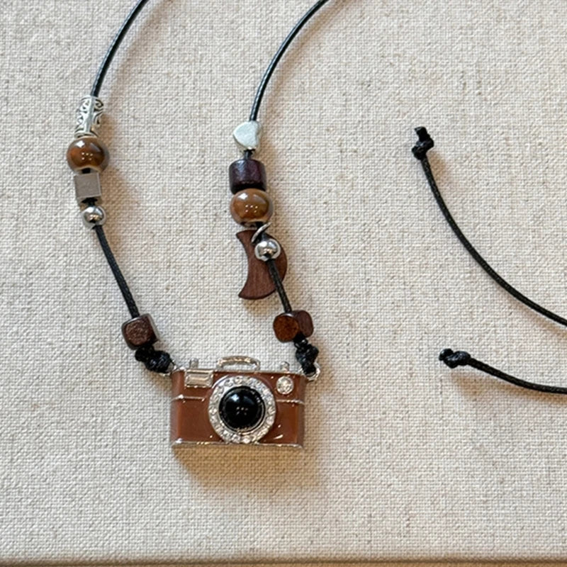 Cute 3D Camera Charm Pendant Necklace