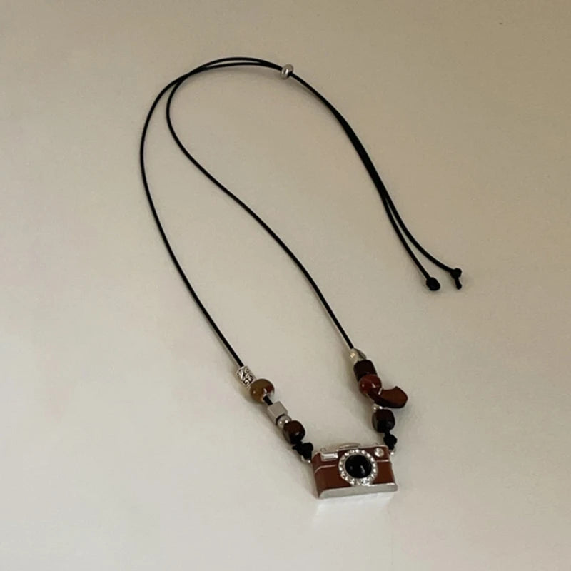 Cute 3D Camera Charm Pendant Necklace