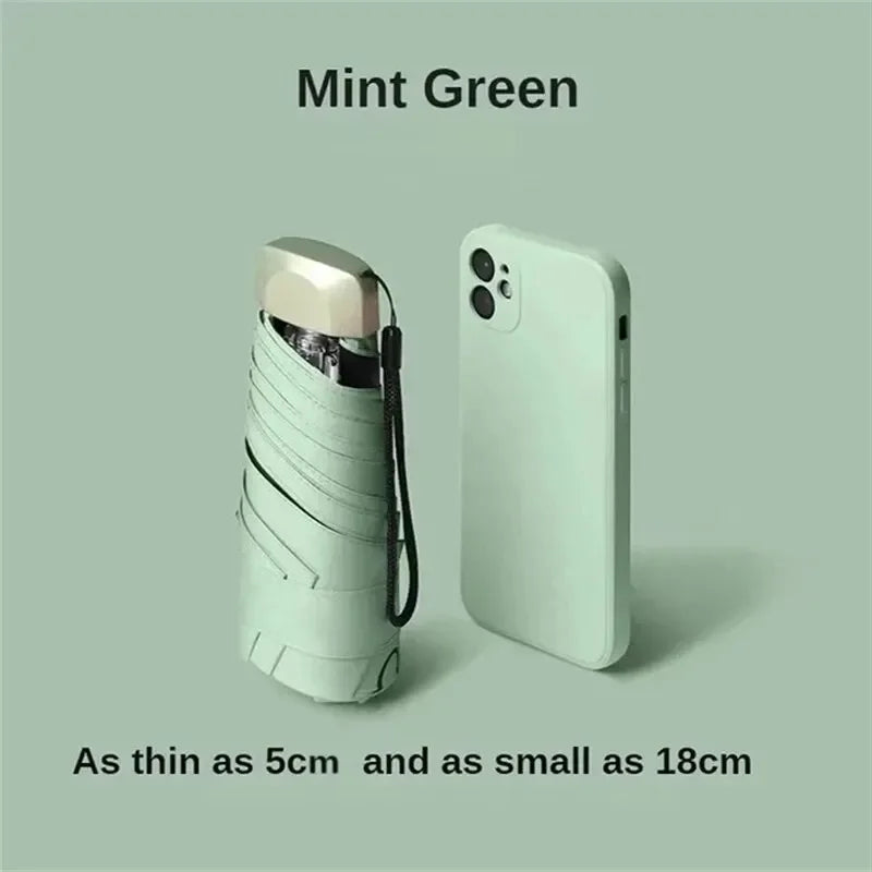 Mini Travel Umbrella – Sun & Rain Protection, Pocket Size