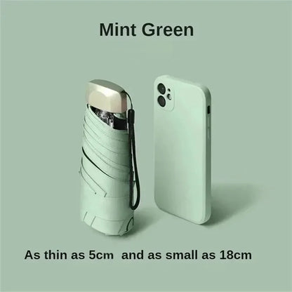 Mini Travel Umbrella – Sun & Rain Protection, Pocket Size