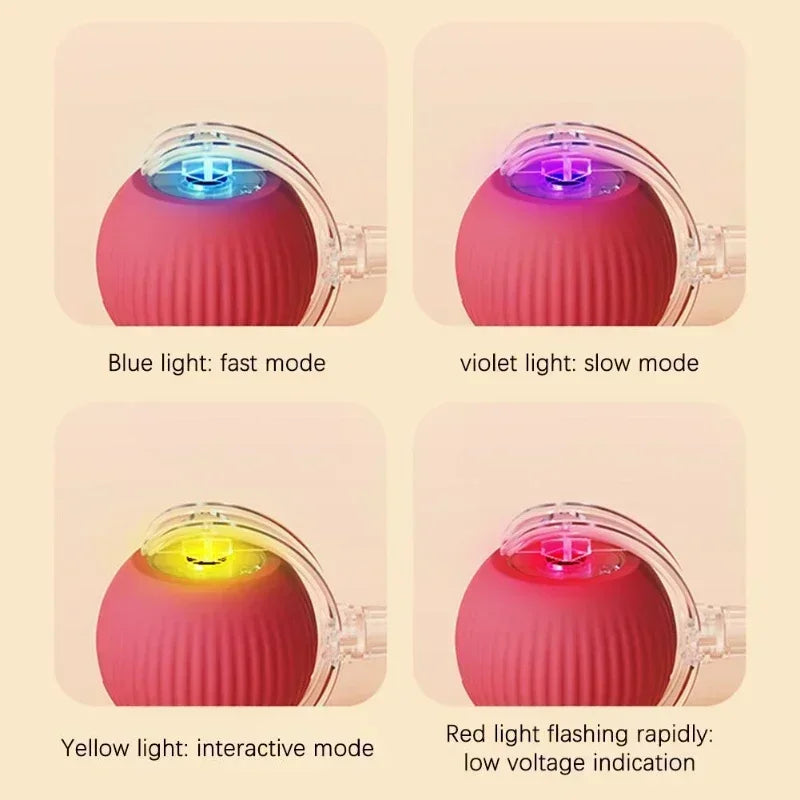 Rechargeable Interactive Rolling Ball Toy – Automatic Electric Pet Toy for Dogs & Cats