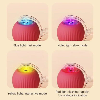Rechargeable Interactive Rolling Ball Toy – Automatic Electric Pet Toy for Dogs & Cats