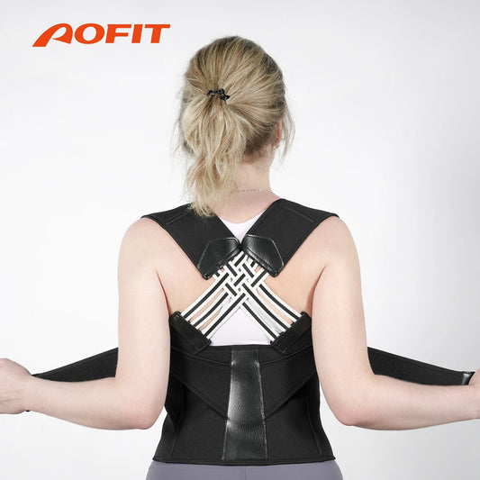 Adjustable Back Posture Corrector for Women & Men – Shoulder Brace & Spine Straightener for Upper and Middle Back Support
