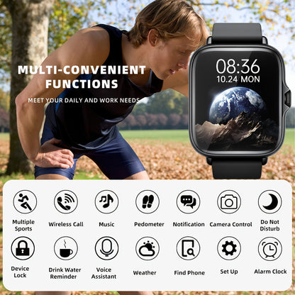 Smart Fitness Watch – Calls, Messages & Health Tracking