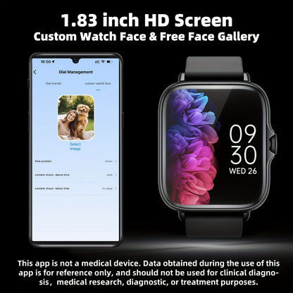Smart Fitness Watch – Calls, Messages & Health Tracking